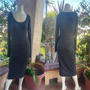 Popular Basics Bodycon Midi Dress LARGE